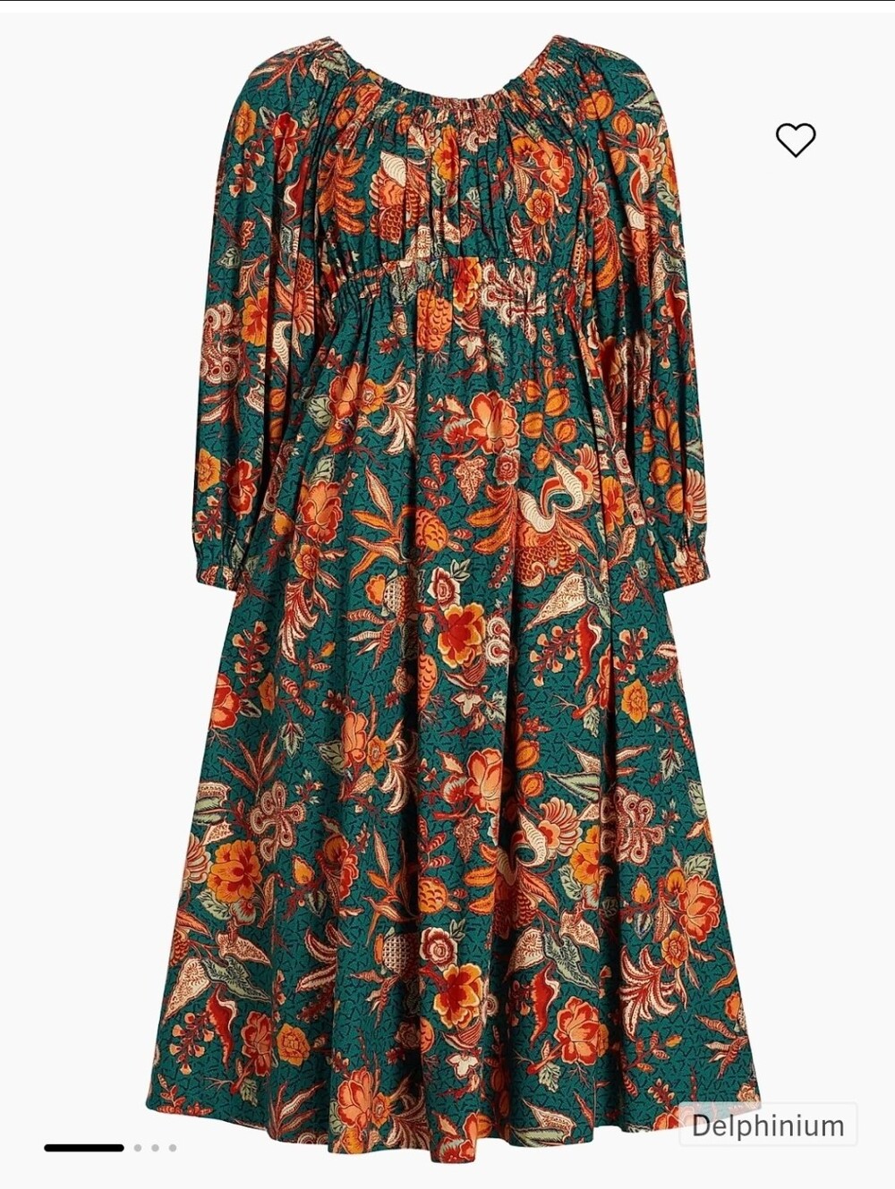 Ulla Johnson Helena Floral Long Sleeve Dress. Size 10 $629 - Picture 2 of 10